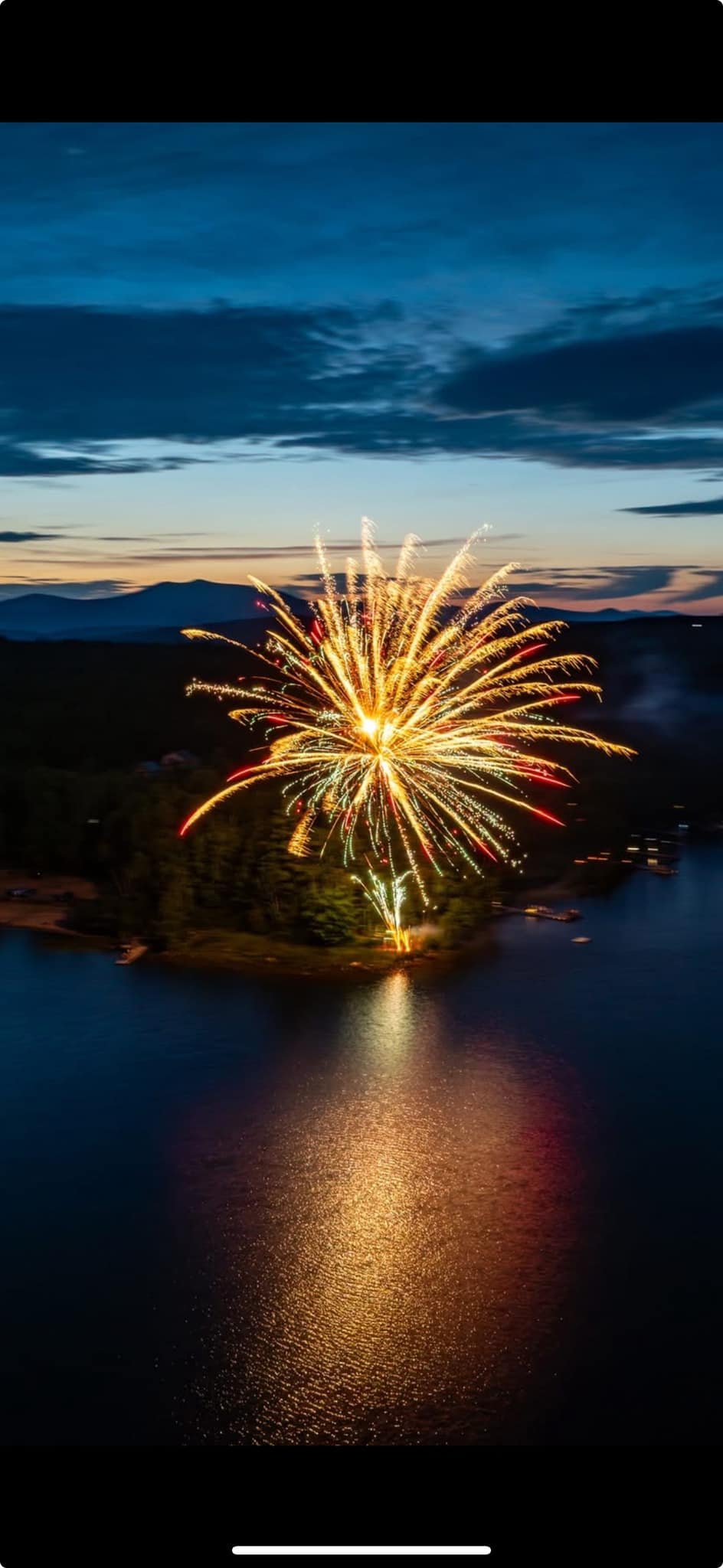 Fireworks sky view